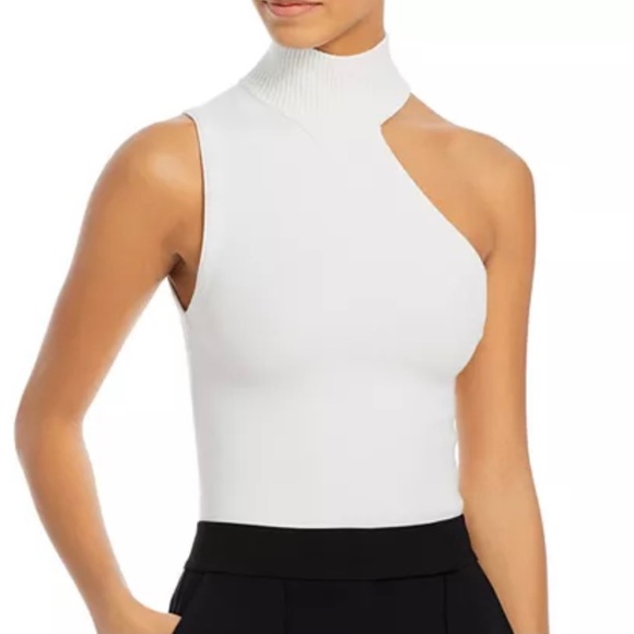 Alice + Olivia Tops - Alice + Olivia Kiki Cutout Turtleneck Top Size L NWT $225